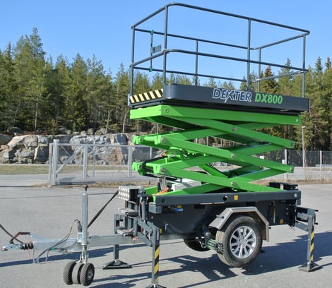 Dexter DX800 Skyman, 8 meter tilhengerlift